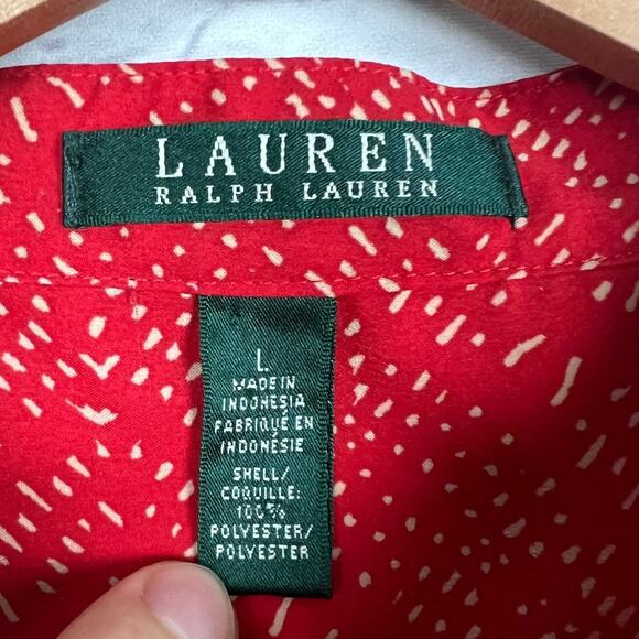 Lauren Ralph Lauren Womens L Mandarin Collar Preppy Career Office Staple Tunic - Picture 7 of 11